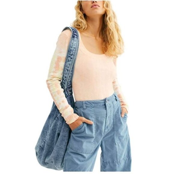 Free People Tops - Free People Tie-Dye Scoop Neck Long Sleeve Size XS